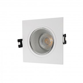 DK3071-WH+CH Встраиваемый светильник, IP 20, 10 Вт, GU5.3, LED, белый/хром, пластик в Сысерти - sysert.mebel24.online | фото