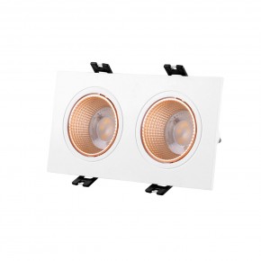 DK3072-WBR Встраиваемый светильник, IP 20, 10 Вт, GU5.3, LED, белый/бронзовый, пластик в Сысерти - sysert.mebel24.online | фото 1