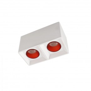 DK3085-WH+RD Светильник накладной IP 20, 10 Вт, GU5.3, LED, белый/красный, пластик в Сысерти - sysert.mebel24.online | фото 1