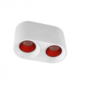 DK3096-WH+RD Светильник накладной IP 20, 10 Вт, GU5.3, LED, белый/красный, пластик в Сысерти - sysert.mebel24.online | фото 1