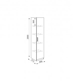 Дуглас (подростковая) М03 Пенал в Сысерти - sysert.mebel24.online | фото 2