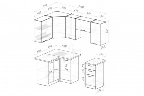 ДЮНА Кухонный гарнитур Оптима 5 (1200*2000 мм) в Сысерти - sysert.mebel24.online | фото 2