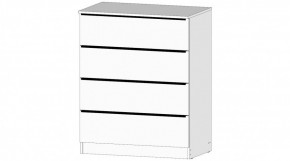 ЭЛЕГАНТ Комод 4 ящика (белый) в Сысерти - sysert.mebel24.online | фото