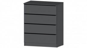 ЭЛЕГАНТ Комод 4 ящика (графит) в Сысерти - sysert.mebel24.online | фото