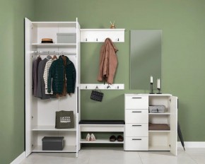 ЭЙР прихожая (модульная) Белый Шагрень в Сысерти - sysert.mebel24.online | фото 2