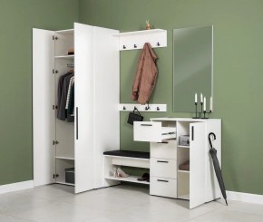 ЭЙР прихожая (модульная) Белый Шагрень в Сысерти - sysert.mebel24.online | фото 27