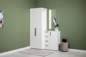 ЭЙР прихожая (модульная) Белый Шагрень в Сысерти - sysert.mebel24.online | фото 3