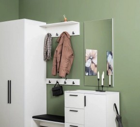 ЭЙР прихожая (модульная) Белый Шагрень в Сысерти - sysert.mebel24.online | фото 33
