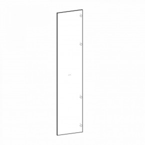 Фасад двери глухой (правый) Глянец белый Марсель в Сысерти - sysert.mebel24.online | фото 2