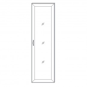 Фасад двери с зеркалом Сиена в Сысерти - sysert.mebel24.online | фото 3