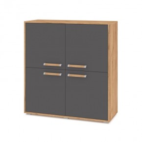 ФЛОРИДА Ф43 Комод (дуб золотой/графит) в Сысерти - sysert.mebel24.online | фото
