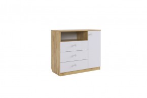 ФОРСАЖ Комод (крафт золотой/белый) в Сысерти - sysert.mebel24.online | фото