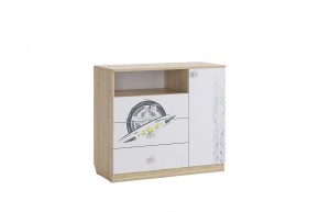 ФОРСАЖ Комод (сонома/белый) в Сысерти - sysert.mebel24.online | фото