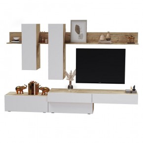 ФРИДА Гостиная (Вотан/Белый глянец) в Сысерти - sysert.mebel24.online | фото 2