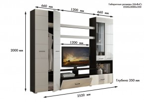 Гостиная Альфа МДФ (Венге/Белый глянец) в Сысерти - sysert.mebel24.online | фото 3