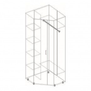ГРАФ Шкаф угловой (темно серый) в Сысерти - sysert.mebel24.online | фото 2