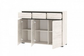 ГРЕТТА Комод 3С3Я 3дв, 3ящ (дуб крафт) в Сысерти - sysert.mebel24.online | фото 2