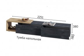 ХЛОЯ Гостиная (Дуб Вотан/Обсидиан) модульная в Сысерти - sysert.mebel24.online | фото 9