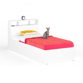 Камелия Кровать 0900, цвет белый, ШхГхВ 93,5х217х78,2 см., сп.м. 900х2000 мм., без матраса, основание есть в Сысерти - sysert.mebel24.online | фото 2