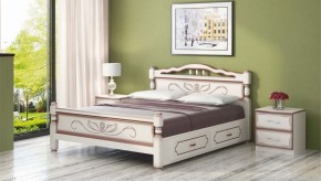 КАРИНА-5 Кровать из массива 1400 с 2-мя ящиками в Сысерти - sysert.mebel24.online | фото 2