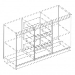Комод 2-ств. с 3 ящиками в Сысерти - sysert.mebel24.online | фото 2