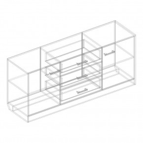 Комод 2 ств. с 3 ящиками "Милана" в Сысерти - sysert.mebel24.online | фото 2