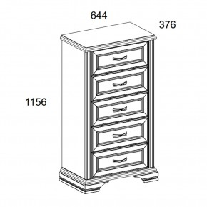 Комод 5S, MONAKO, цвет Сосна винтаж/дуб анкона в Сысерти - sysert.mebel24.online | фото 2