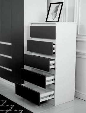 Комод 600 Парус (Белый/Графит) в Сысерти - sysert.mebel24.online | фото 2