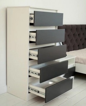 Комод 600 Парус (Белый/Графит) в Сысерти - sysert.mebel24.online | фото 3