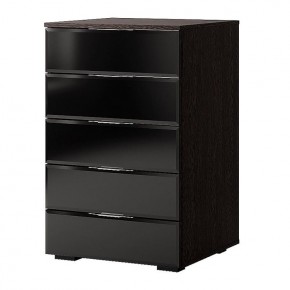Комод Алекса (венге/черный) в Сысерти - sysert.mebel24.online | фото