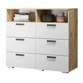 Комод Азаро (Крафт/Белый глянец) в Сысерти - sysert.mebel24.online | фото 1
