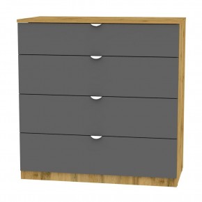 Комод K-93x90x45-1-TR (ДВ-Графит)​​​​​​​ Калисто в Сысерти - sysert.mebel24.online | фото