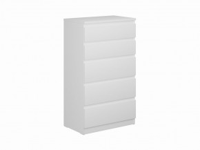 Комод КАСТОР с пятью ящиками, цвет белый в Сысерти - sysert.mebel24.online | фото