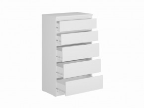 Комод КАСТОР с пятью ящиками, цвет белый в Сысерти - sysert.mebel24.online | фото 2
