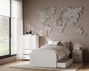 Комод КАСТОР с пятью ящиками, цвет белый в Сысерти - sysert.mebel24.online | фото 3