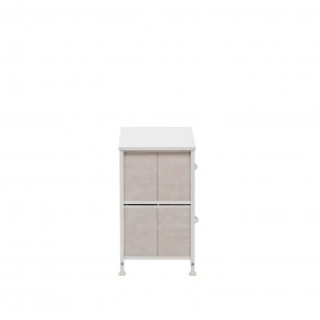 Комод Leset Линкс 2 ящ. (к/з), Каркас Белый, ящики Белые в Сысерти - sysert.mebel24.online | фото 4