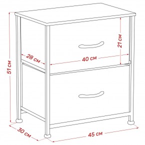 Комод Leset Линкс 2 ящ. (к/з), Каркас Белый, ящики Белые в Сысерти - sysert.mebel24.online | фото 8