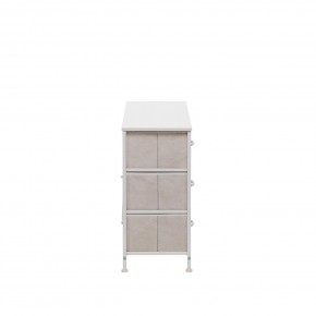 Комод Leset Линкс 6 ящ. (к/з), Каркас Белый, ящики Белые в Сысерти - sysert.mebel24.online | фото 4