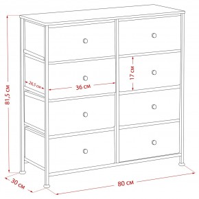Комод Leset Линкс 8 ящиков (МДФ) в Сысерти - sysert.mebel24.online | фото 12