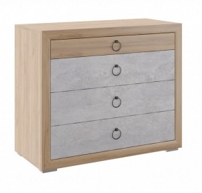 Комод малый Глэдис М26 (Дуб Золотой/Цемент светлый) в Сысерти - sysert.mebel24.online | фото