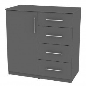 Комод "Калисто (K17)" ручка рейлинг (Графит) в Сысерти - sysert.mebel24.online | фото