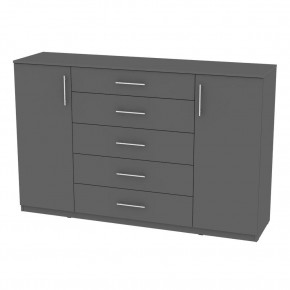 Комод "Калисто (K34)" ручка рейлинг (Графит) в Сысерти - sysert.mebel24.online | фото