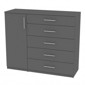 Комод "Калисто (K40)" ручка рейлинг (Графит) в Сысерти - sysert.mebel24.online | фото