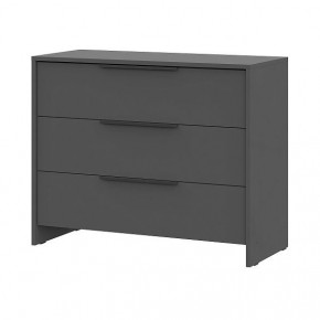 КАМЕЛИЯ 1 Серия 2 Комод 3 ящика Графит серый в Сысерти - sysert.mebel24.online | фото 2