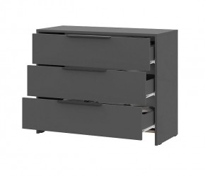 КАМЕЛИЯ 1 Серия 2 Комод 3 ящика Графит серый в Сысерти - sysert.mebel24.online | фото 3