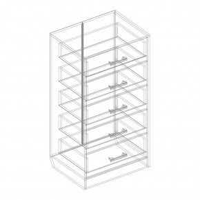 Комод с 5 ящиками "Милана" в Сысерти - sysert.mebel24.online | фото 3