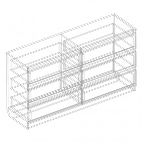 Комод с 6 ящиками 1200 "Бьянко" (Белый лофт) в Сысерти - sysert.mebel24.online | фото 3