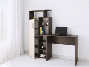 Компьютерный Стол Квартет-7 Дуб молочный/Венге в Сысерти - sysert.mebel24.online | фото