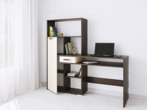 Компьютерный стол Квартет-8 венге/дуб молочный в Сысерти - sysert.mebel24.online | фото