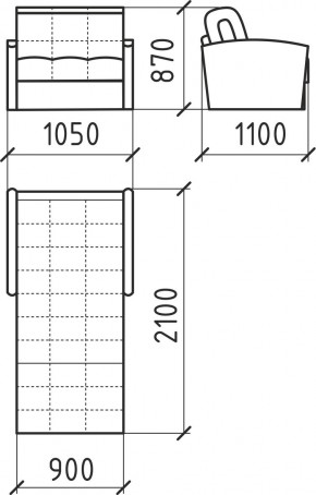 КОРАЛЛ 2 Кресло-кровать КР/КР в Сысерти - sysert.mebel24.online | фото 3